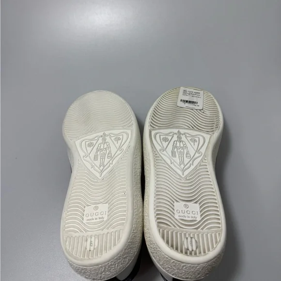 Gucci New Ace Leather Sneakers White Navy Men’s UK 6/US 7